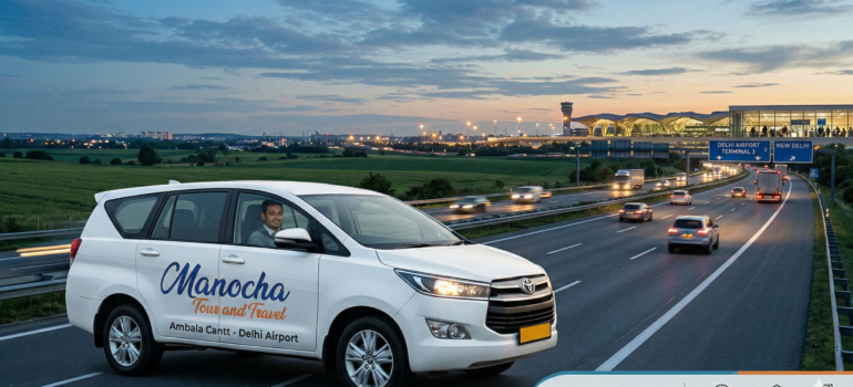 Ambala Cantt to Delhi Airport Taxi: Manocha Tour and Travel se Payein Sabse Sasti aur Surakshit Ride