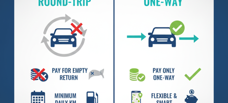 One-Way vs. Round-Trip: How to Save 40% on Your Inter-City Taxi Booking (The Smart Traveler’s Guide)