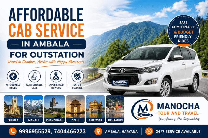 Affordable Cab Service in Ambala