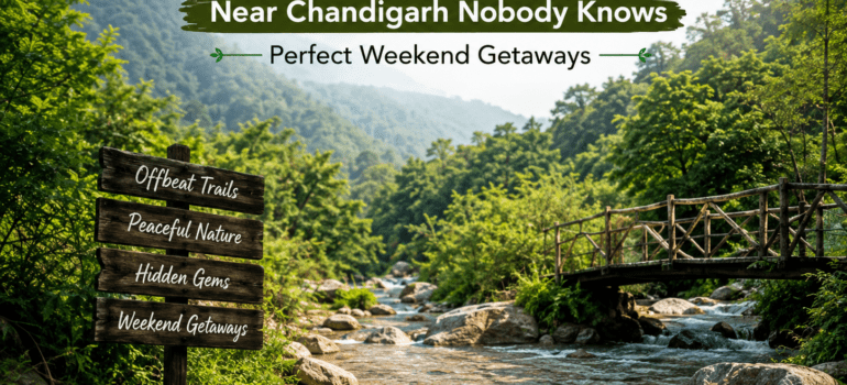 Hidden Places Near Chandigarh Nobody Knows – Perfect Weekend Getaways