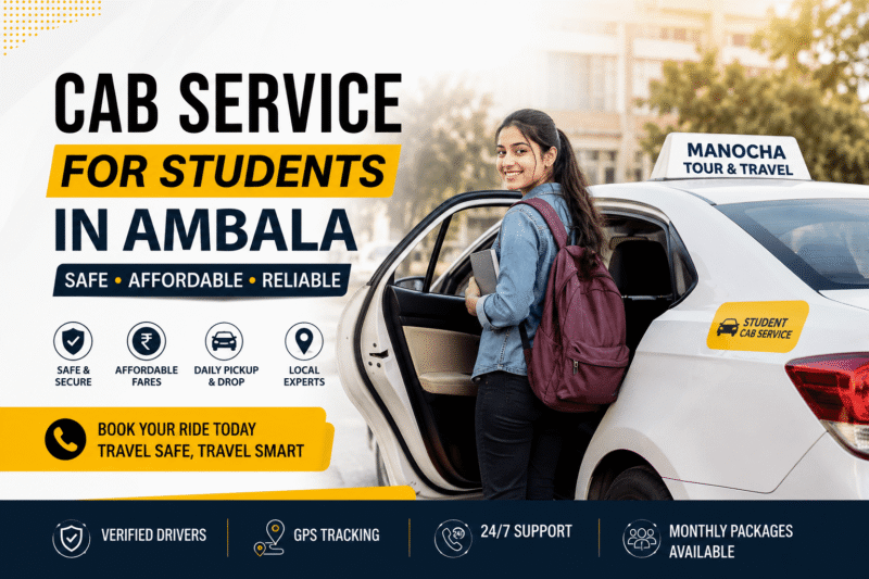 Cab Service for Students in Ambala safe travel
