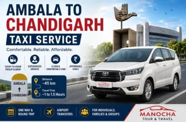 Ambala to Chandigarh Taxi Service