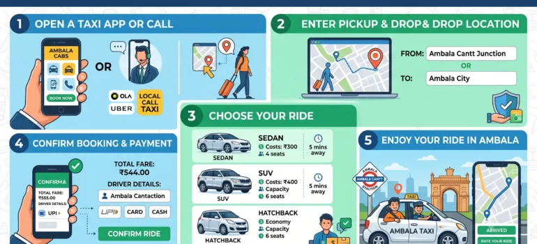 How to Book a Taxi in Ambala in 5 Easy Steps