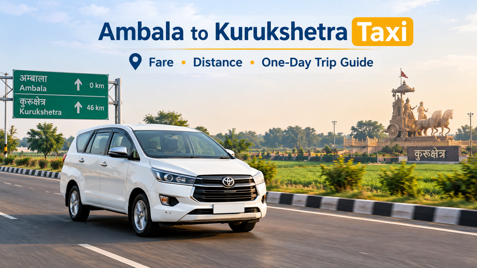 Ambala to Kurukshetra Taxi
