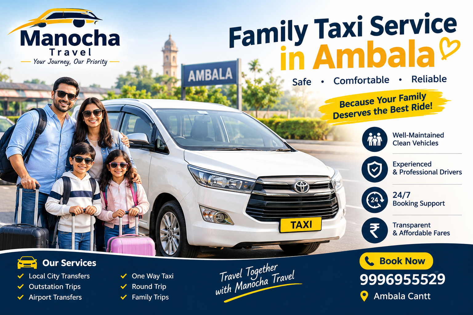 Family Taxi Service in Ambala