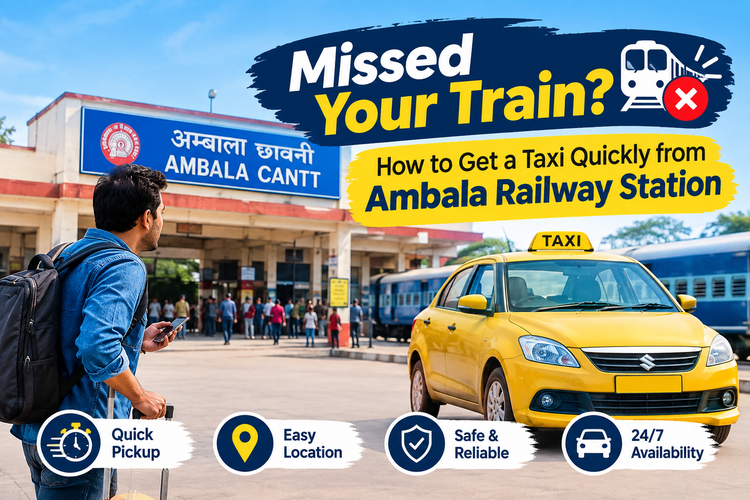 taxi from Ambala railway station